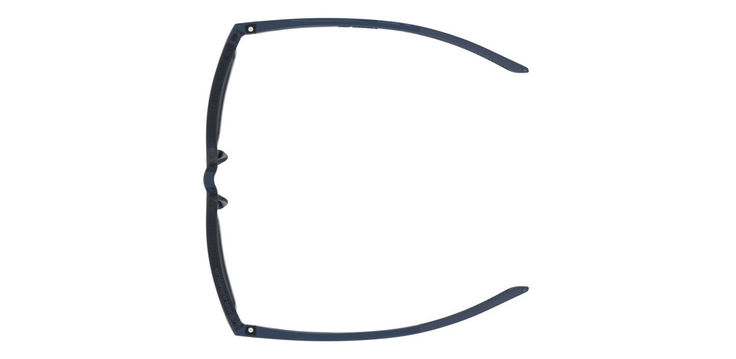 Sunglasses Under Armour Ua Assist Edge 208153 OXZ 61 color blue crystal shape rectangle lenses blue flash