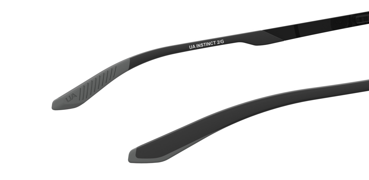 Occhiali da sole Under Armour Ua Instinct 2/G 208154 003 M9 colore matte black forma aviator lenti grey polarized