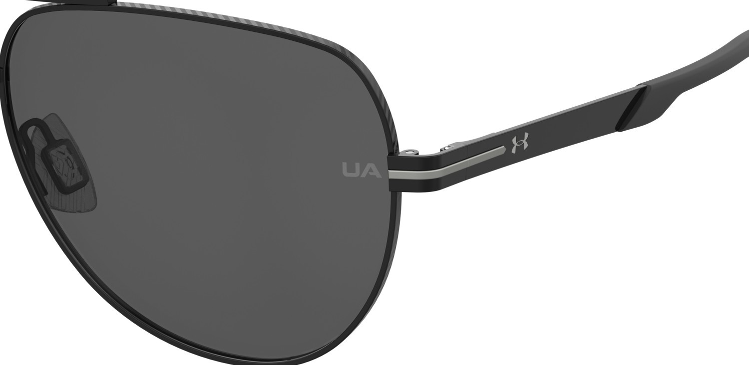 Occhiali da sole Under Armour Ua Instinct 2/G 208154 003 M9 colore matte black forma aviator lenti grey polarized