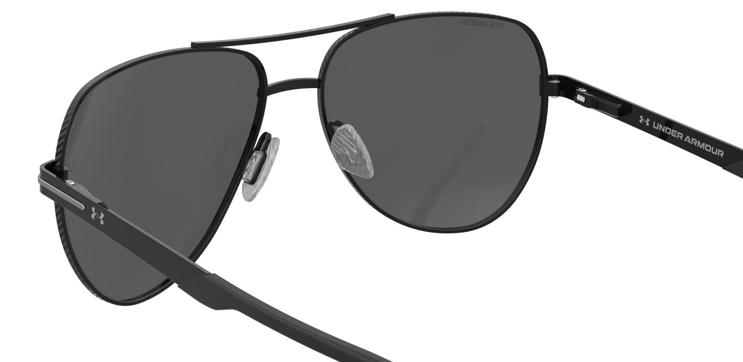Occhiali da sole Under Armour Ua Instinct 2/G 208154 003 M9 colore matte black forma aviator lenti grey polarized