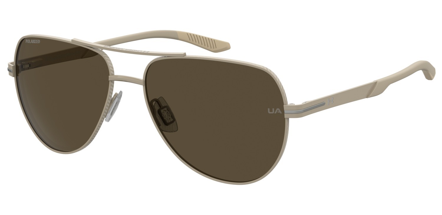 Occhiali da sole Under Armour Ua Instinct 2/G 208154 2QU SP colore matt khaki forma aviator lenti bronze polarized