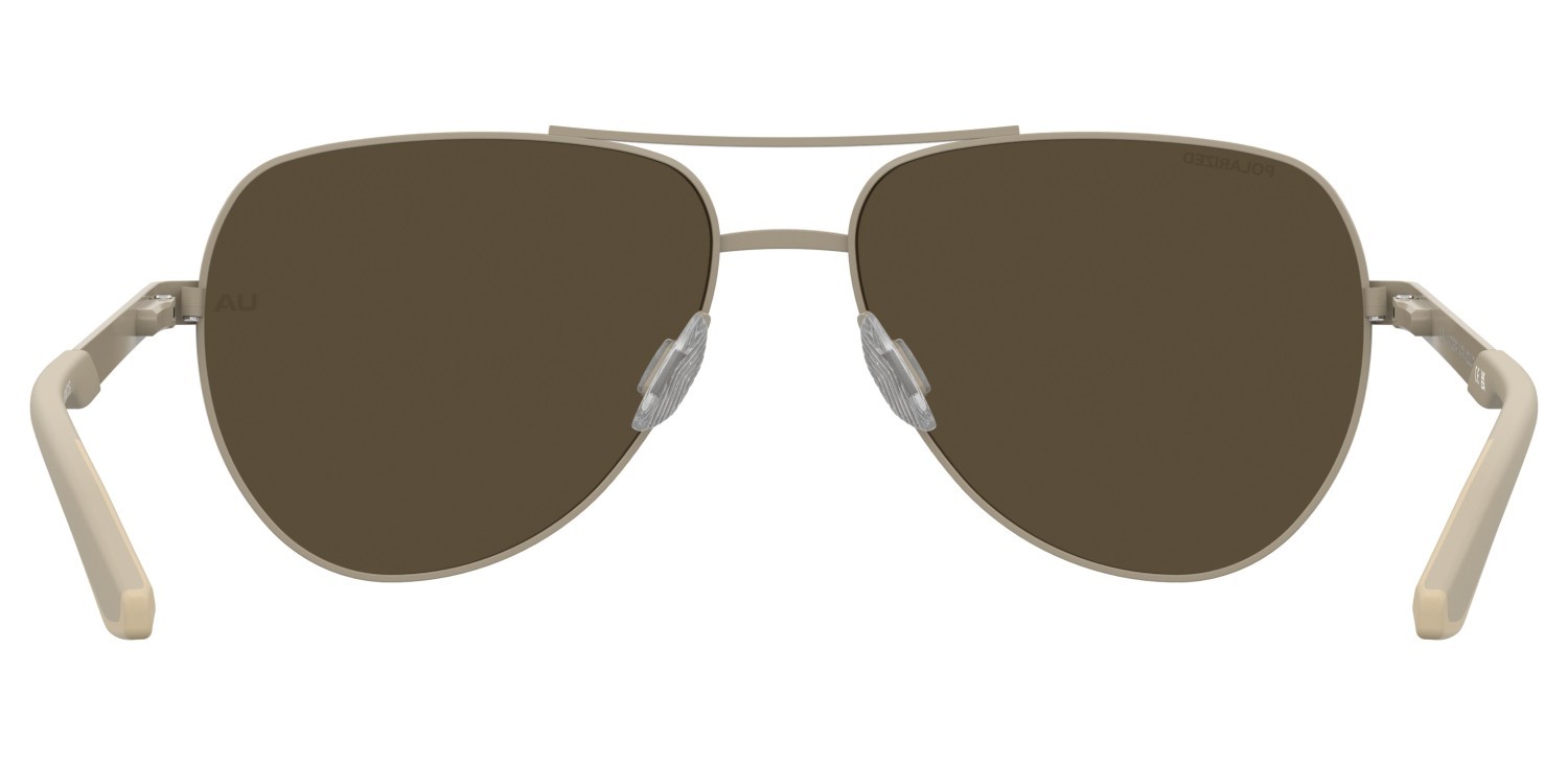 Occhiali da sole Under Armour Ua Instinct 2/G 208154 2QU SP colore matt khaki forma aviator lenti bronze polarized