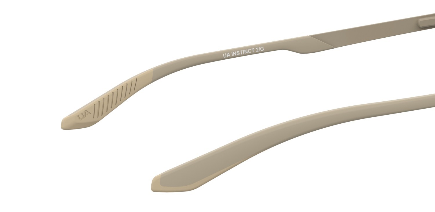 Occhiali da sole Under Armour Ua Instinct 2/G 208154 2QU SP colore matt khaki forma aviator lenti bronze polarized
