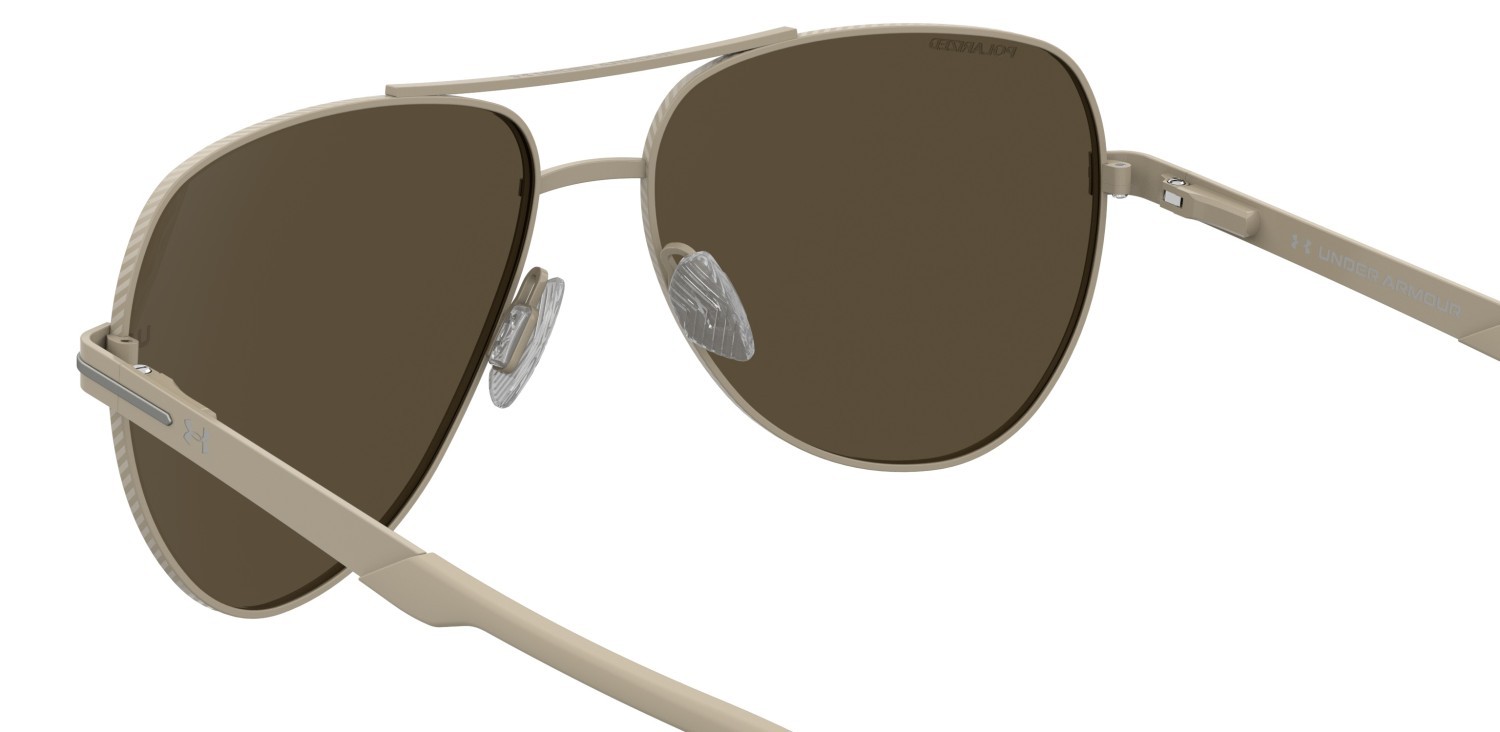 Occhiali da sole Under Armour Ua Instinct 2/G 208154 2QU SP colore matt khaki forma aviator lenti bronze polarized