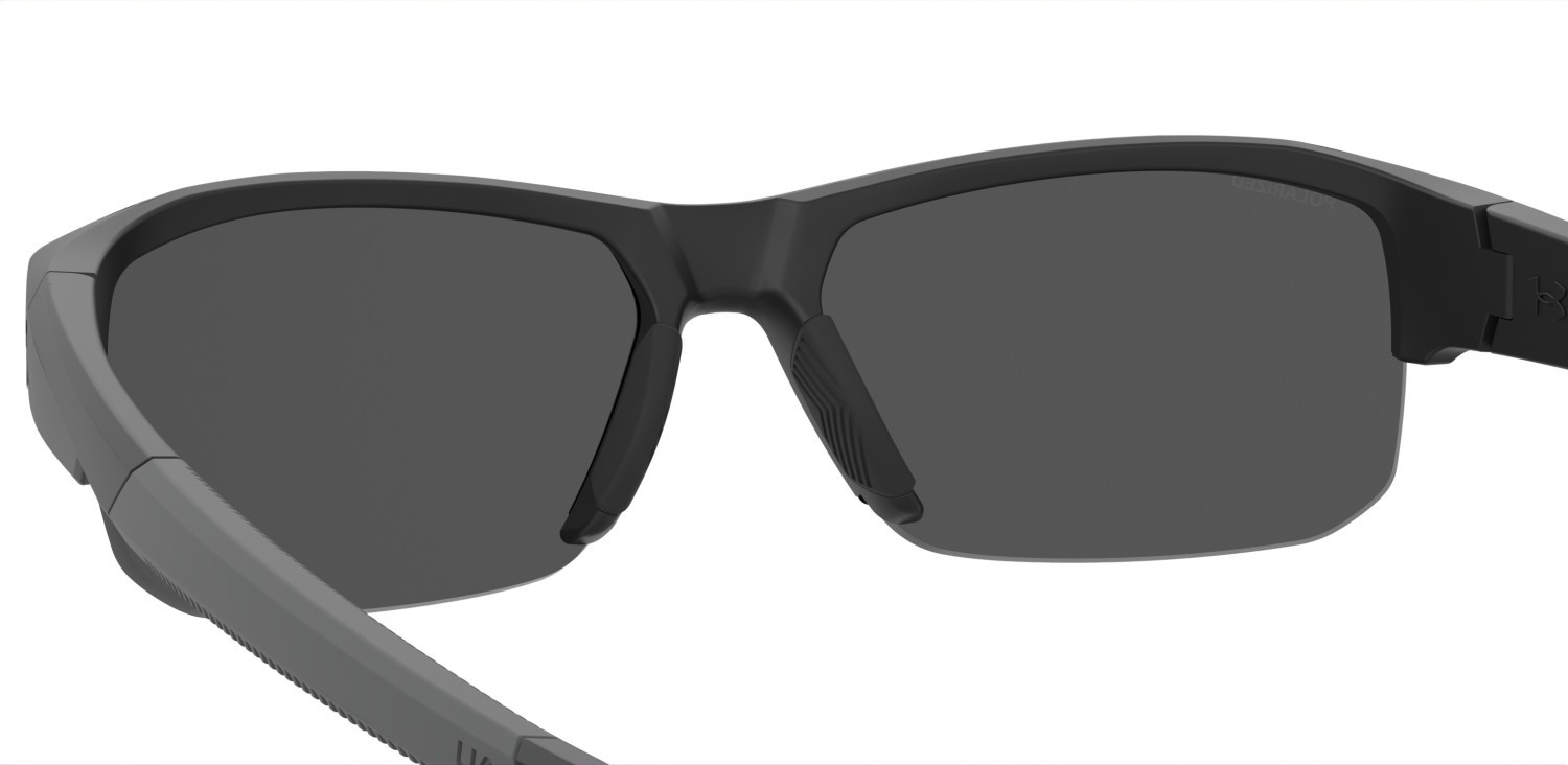 Sunglasses Under Armour Ua Fanatical Ii 208156 O6W M9 color matte black grey shape rectangle lenses grey polarized