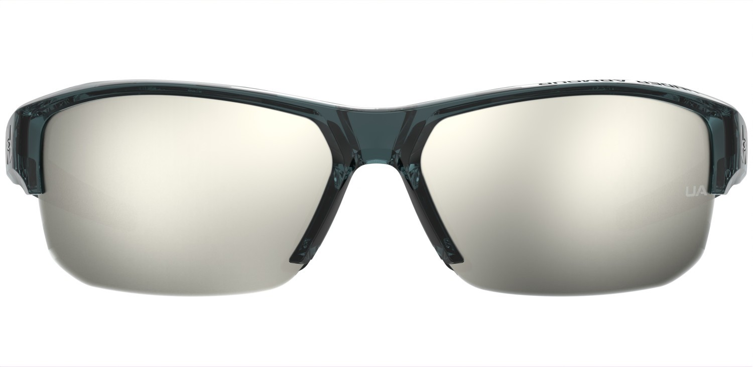 Sunglasses Under Armour Ua Fanatical Ii 208156 QM4 UE color crystal blue shape rectangle lenses ivory multilayer