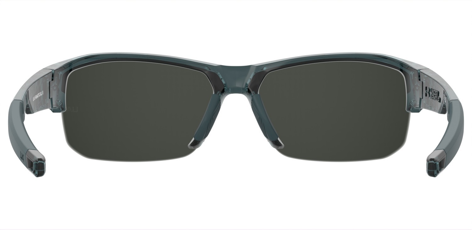 Sunglasses Under Armour Ua Fanatical Ii 208156 QM4 UE color crystal blue shape rectangle lenses ivory multilayer