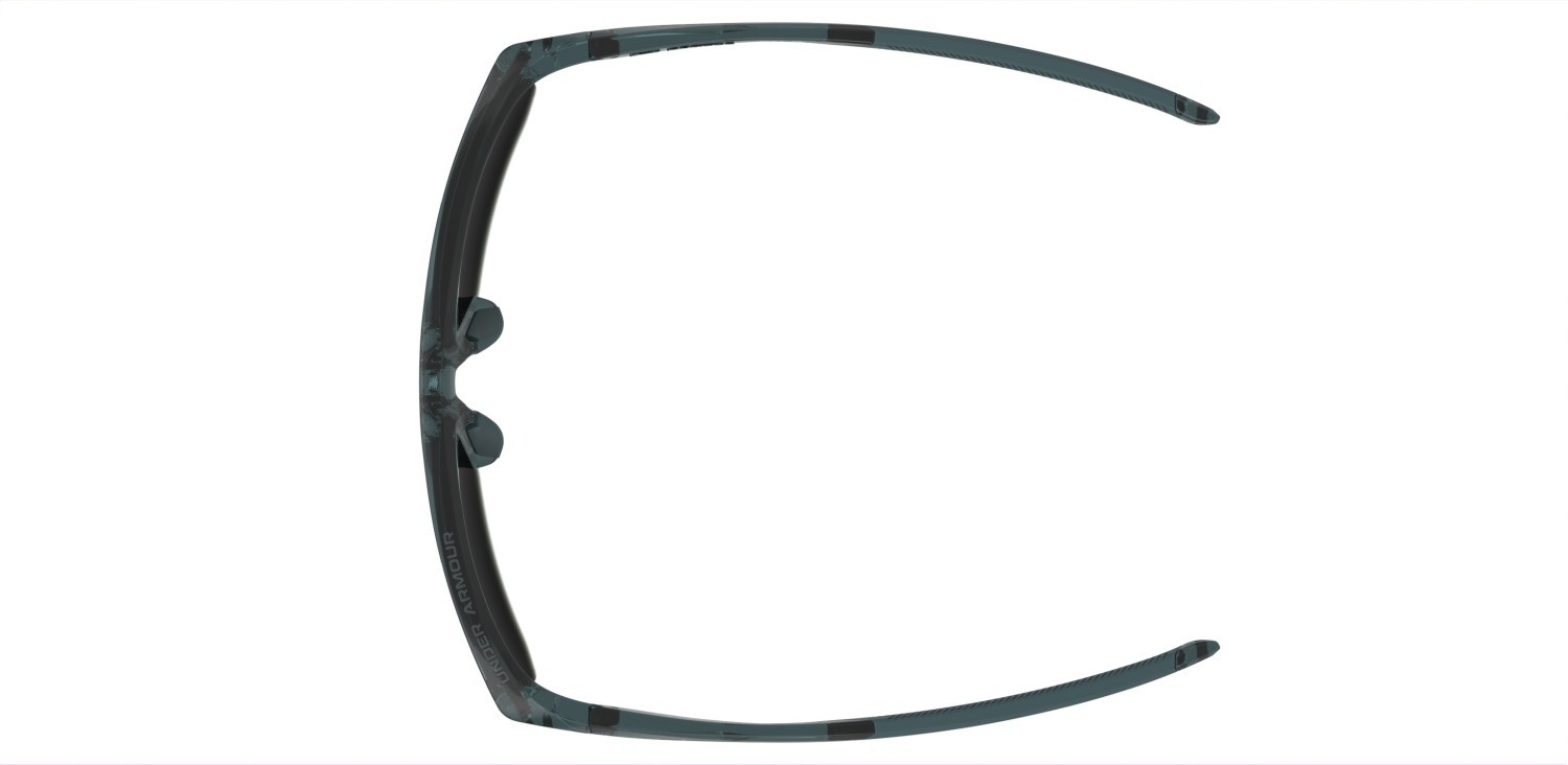 Sunglasses Under Armour Ua Fanatical Ii 208156 QM4 UE color crystal blue shape rectangle lenses ivory multilayer