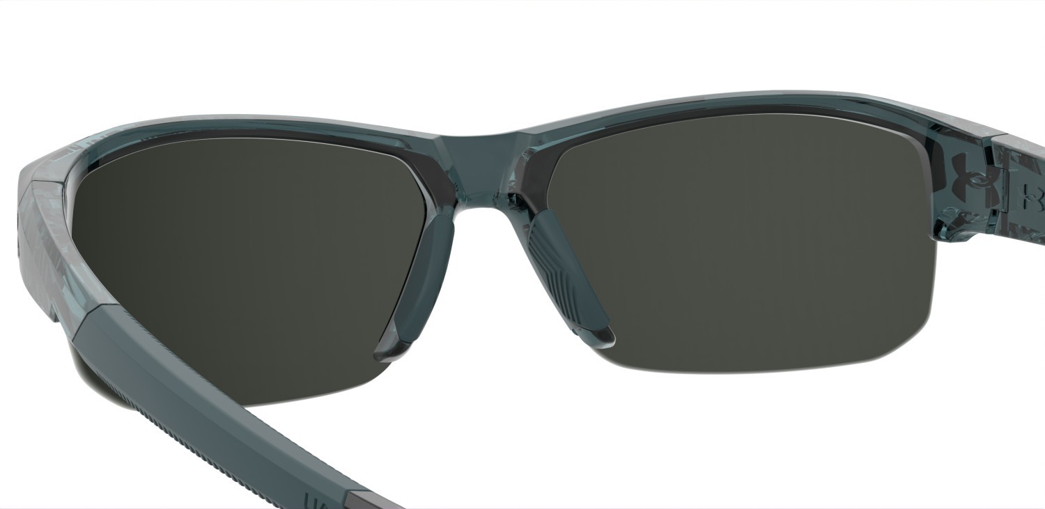 Sunglasses Under Armour Ua Fanatical Ii 208156 QM4 UE color crystal blue shape rectangle lenses ivory multilayer