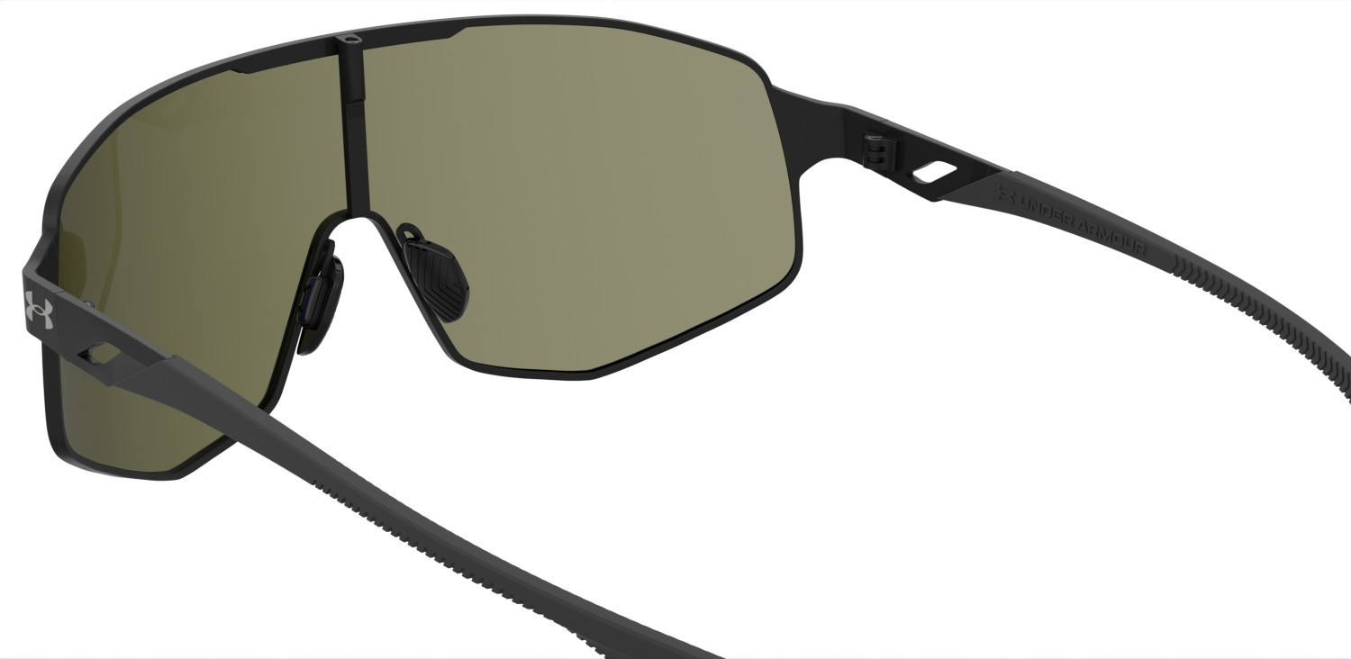 Sunglasses Under Armour Ua Gamedaymtl/G 208157 0VK W1 color matte black blue shape mask lenses blue multilayer oleophobic
