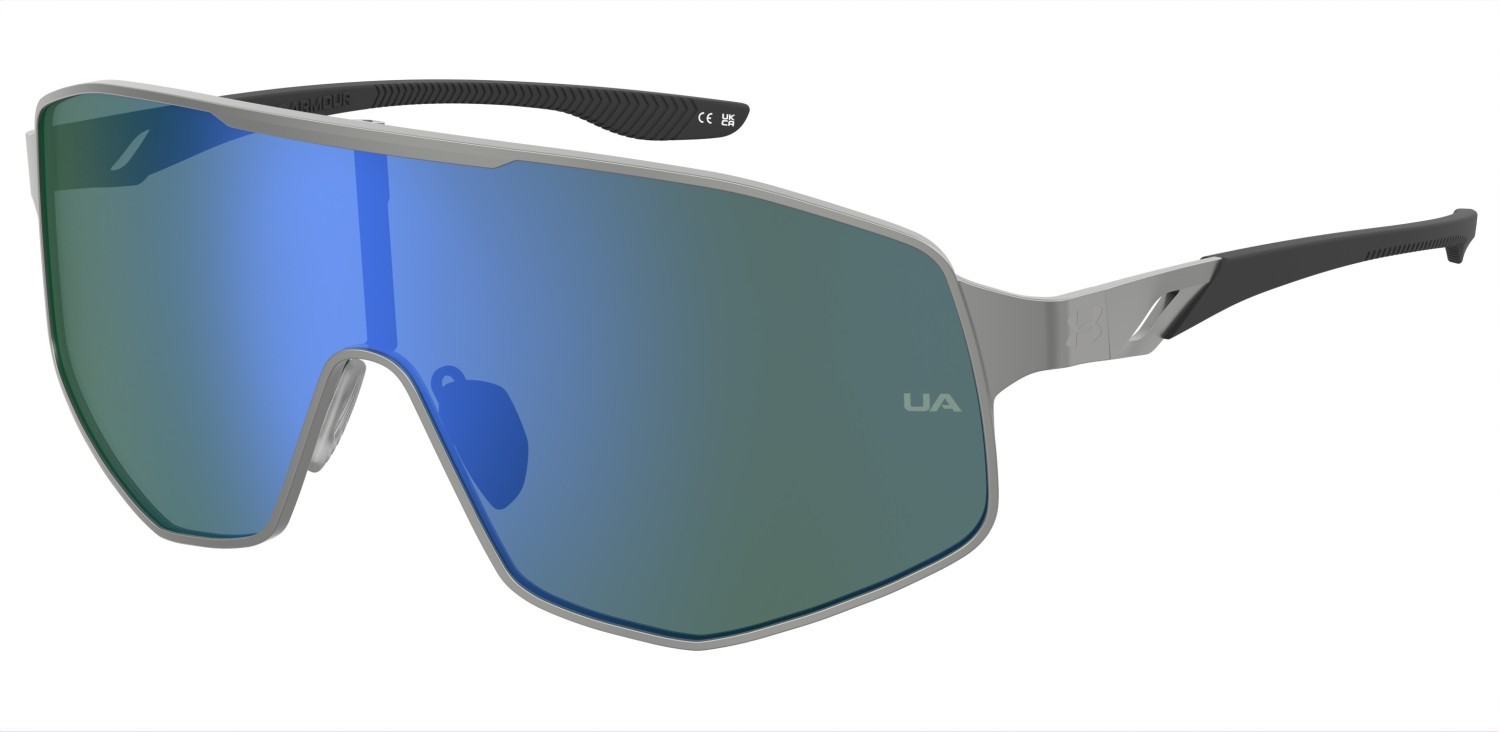 Sunglasses Under Armour Ua Gamedaymtl/G 208157 R81 V8 color matte ruthenium shape mask lenses green multilayer oleophobic