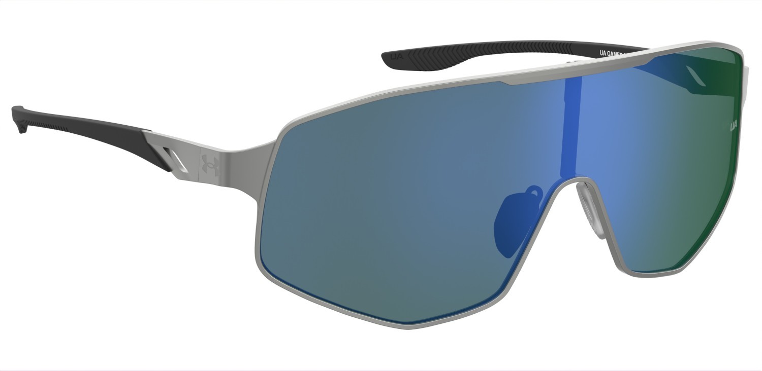 Sunglasses Under Armour Ua Gamedaymtl/G 208157 R81 V8 color matte ruthenium shape mask lenses green multilayer oleophobic
