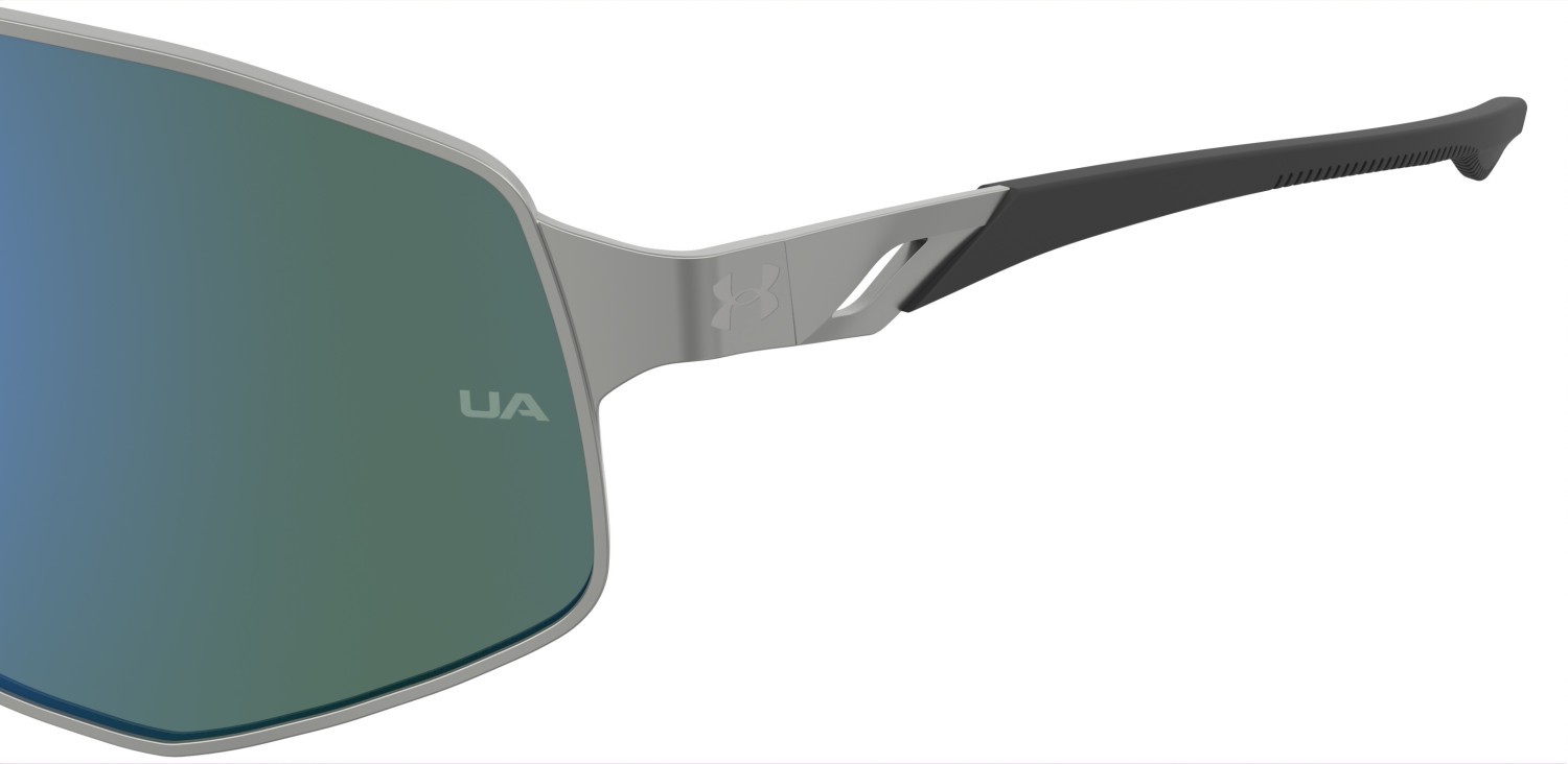 Sunglasses Under Armour Ua Gamedaymtl/G 208157 R81 V8 color matte ruthenium shape mask lenses green multilayer oleophobic