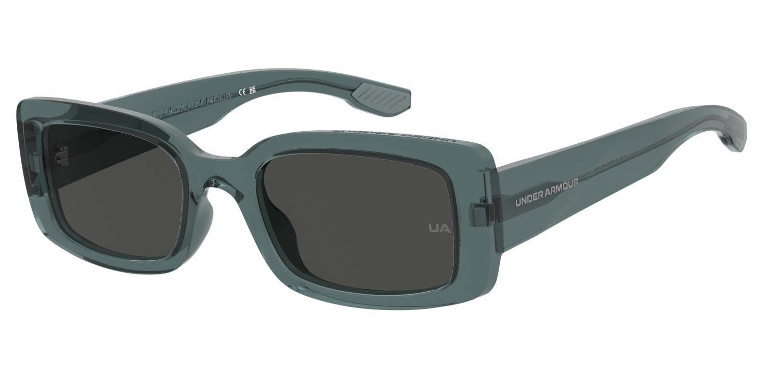 Sunglasses Under Armour Ua Crossover 208158 QM4 IR color crystal blue shape rectangle lenses grey