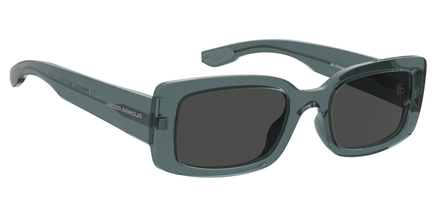 Sunglasses Under Armour Ua Crossover 208158 QM4 IR color crystal blue shape rectangle lenses grey
