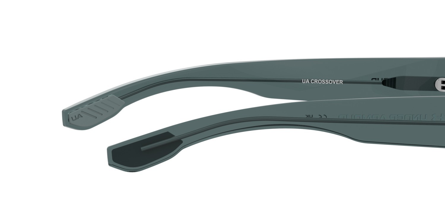 Sunglasses Under Armour Ua Crossover 208158 QM4 IR color crystal blue shape rectangle lenses grey
