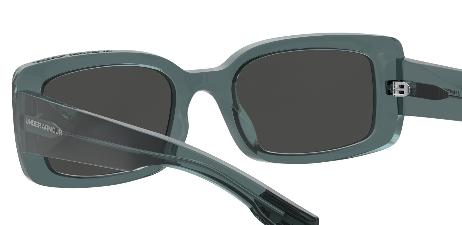 Sunglasses Under Armour Ua Crossover 208158 QM4 IR color crystal blue shape rectangle lenses grey