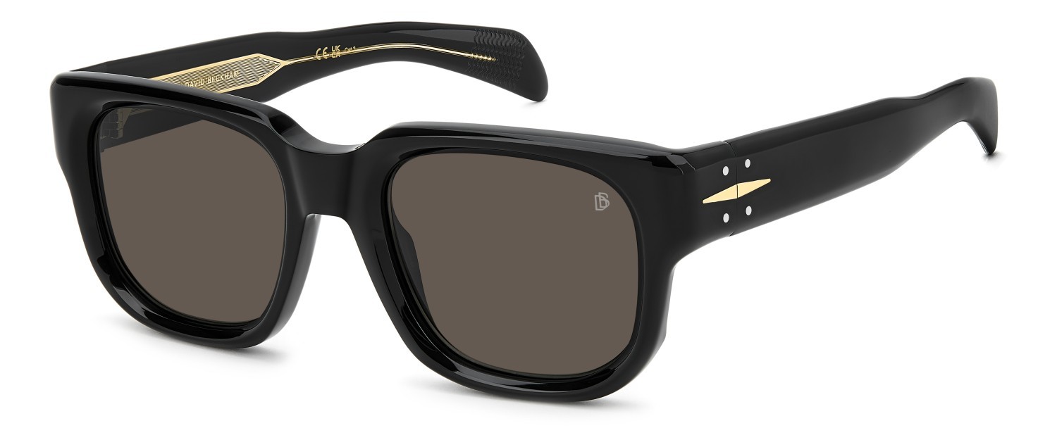 Sunglasses David Beckham Db 7146/S 208159 807 IR color black shape square lenses grey
