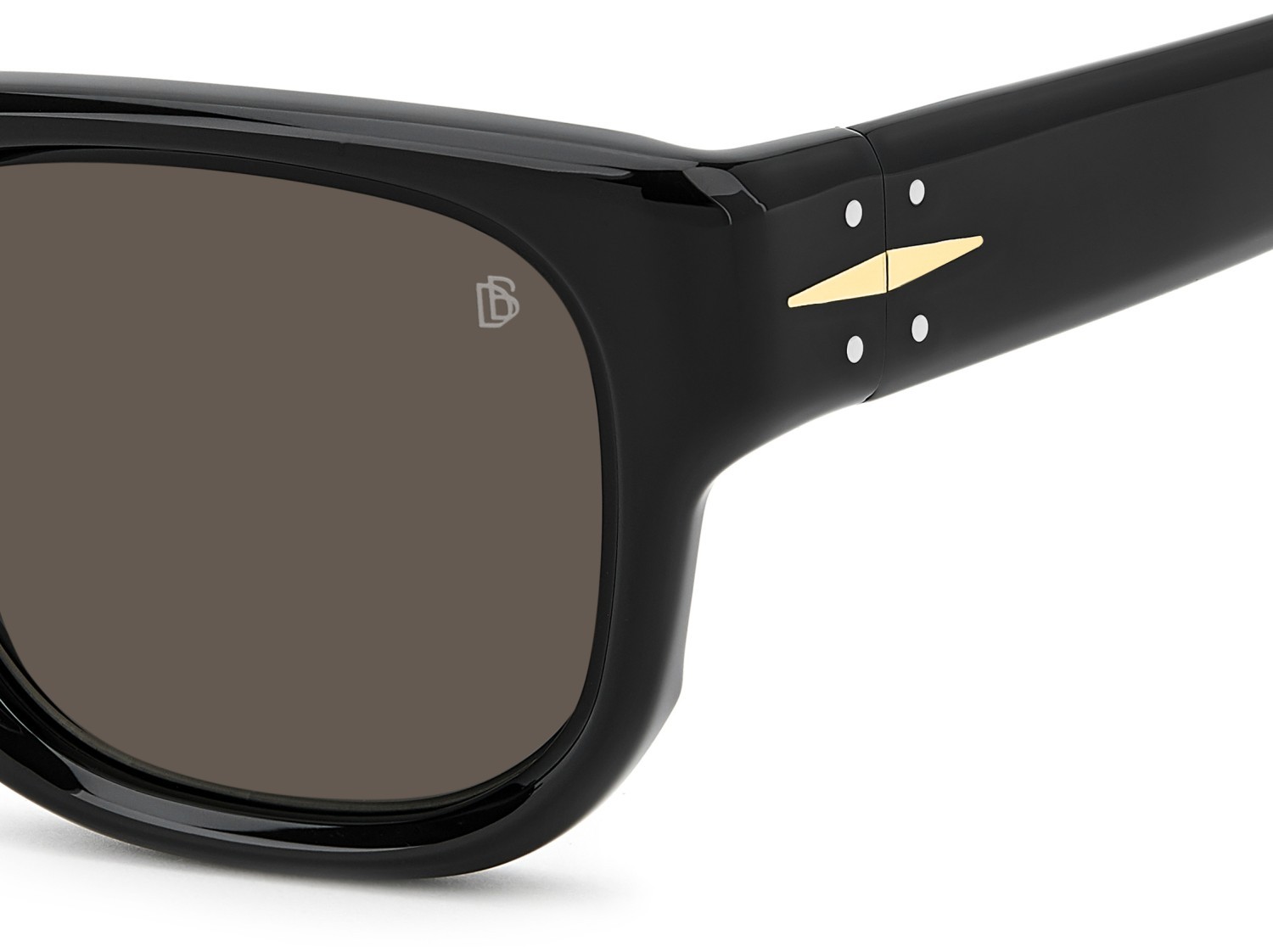 Sunglasses David Beckham Db 7146/S 208159 807 IR color black shape square lenses grey