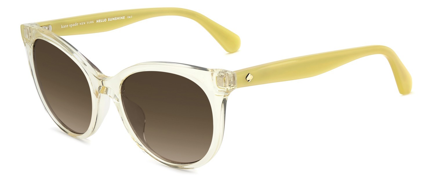 Sonnenbrillen Kate Spade Ks Karlee 2/S 208161 40G HA farbe yellow form rund gläser brown shaded