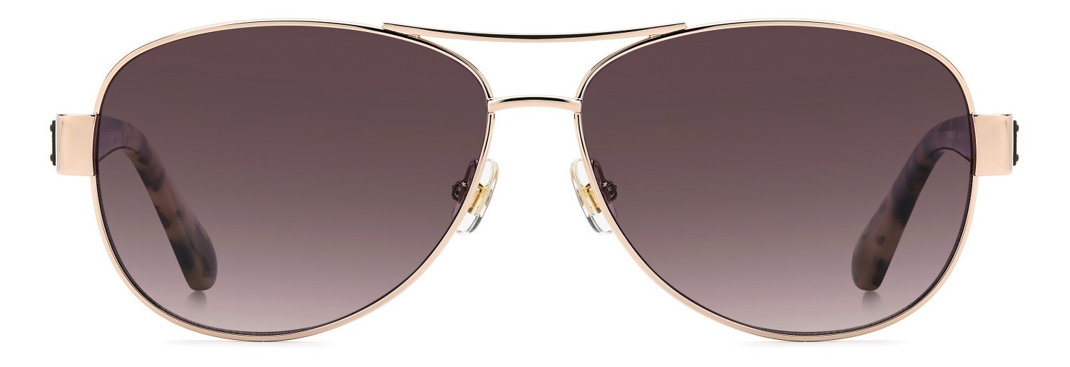 Sonnenbrillen Kate Spade Ks Dalia 3/G 208162 AU2 JR farbe red gold form aviator gläser burgundy shaded polarized