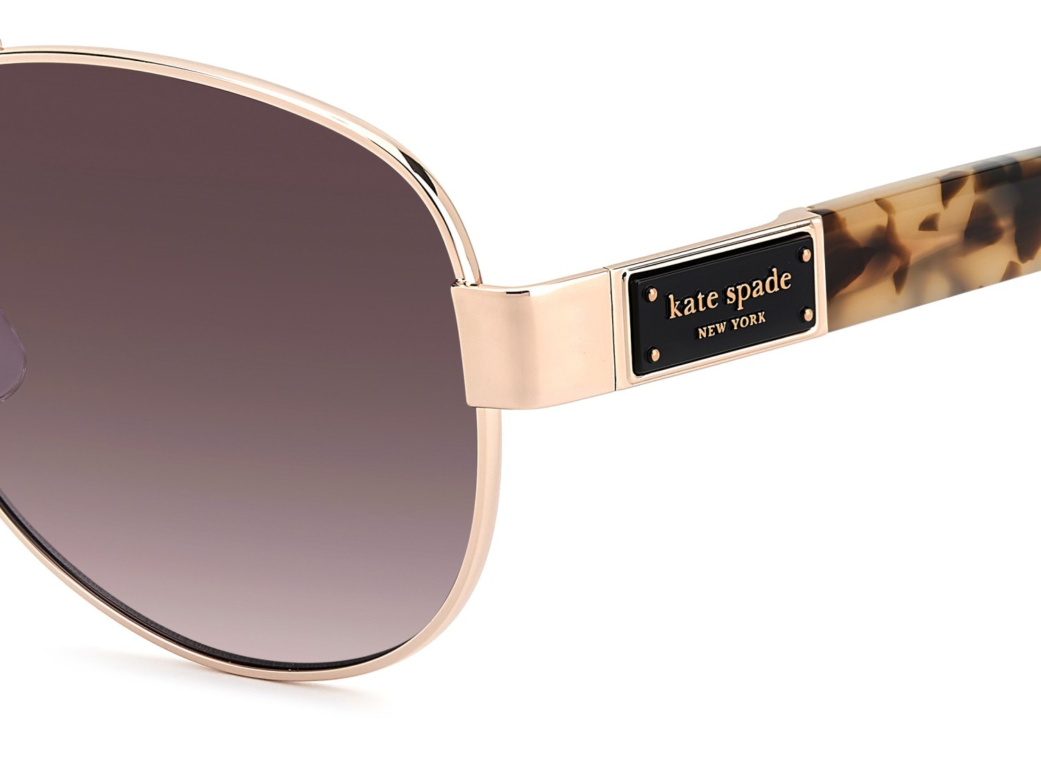 Sonnenbrillen Kate Spade Ks Dalia 3/G 208162 AU2 JR farbe red gold form aviator gläser burgundy shaded polarized