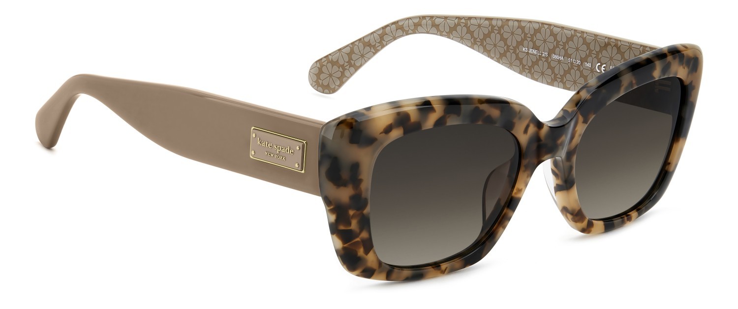 Sunglasses Kate Spade Ks Jenell 2/S 208164 086 HA color havana shape rectangle lenses brown shaded