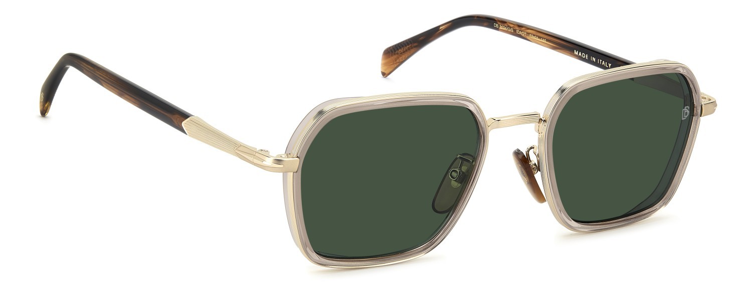 Sonnenbrillen David Beckham Db 1194/G 208167 IDA QT farbe gold beige horn form quadratisch gläser green