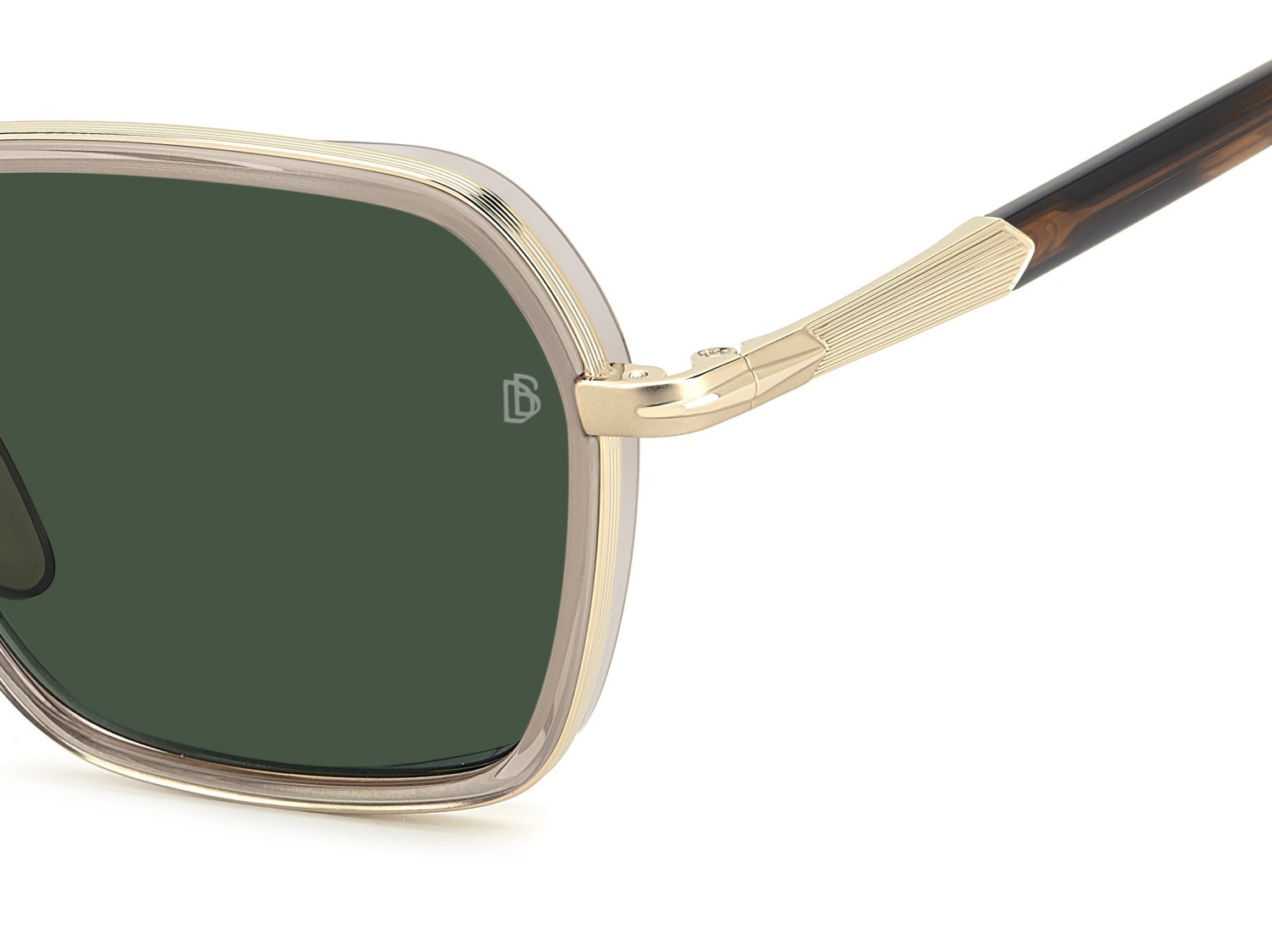 Sonnenbrillen David Beckham Db 1194/G 208167 IDA QT farbe gold beige horn form quadratisch gläser green