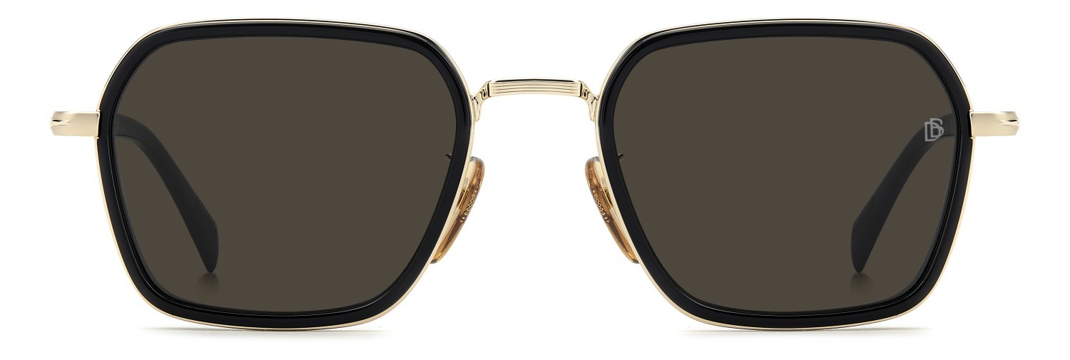 Sunglasses David Beckham Db 1194/G 208167 RHL IR color gold black 2 shape square lenses grey
