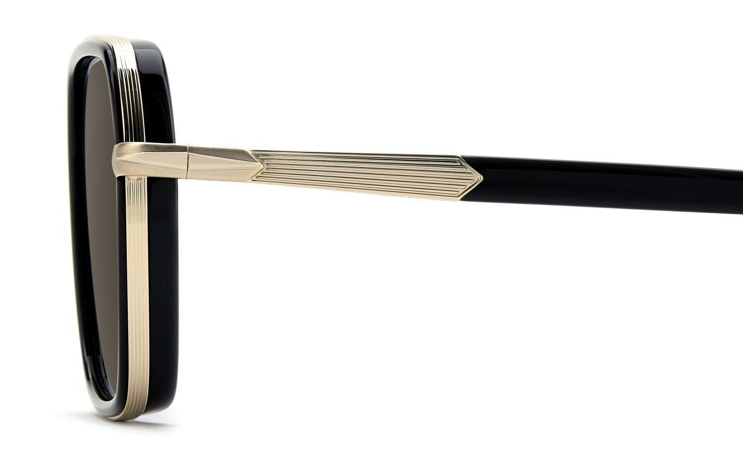 Sunglasses David Beckham Db 1194/G 208167 RHL IR color gold black 2 shape square lenses grey