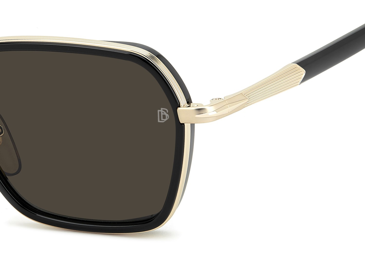 Sunglasses David Beckham Db 1194/G 208167 RHL IR color gold black 2 shape square lenses grey