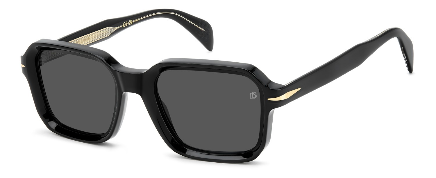 Sunglasses David Beckham Db 7147/S 208171 807 IR color black shape square lenses grey