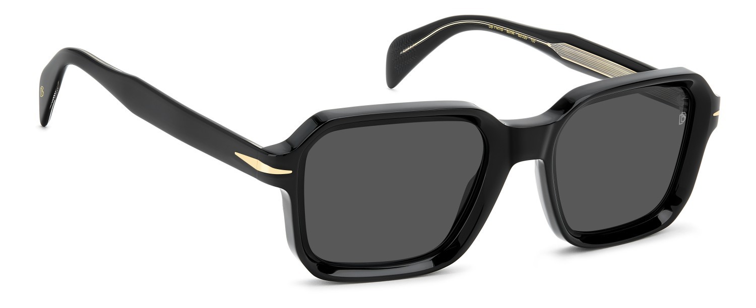 Sunglasses David Beckham Db 7147/S 208171 807 IR color black shape square lenses grey