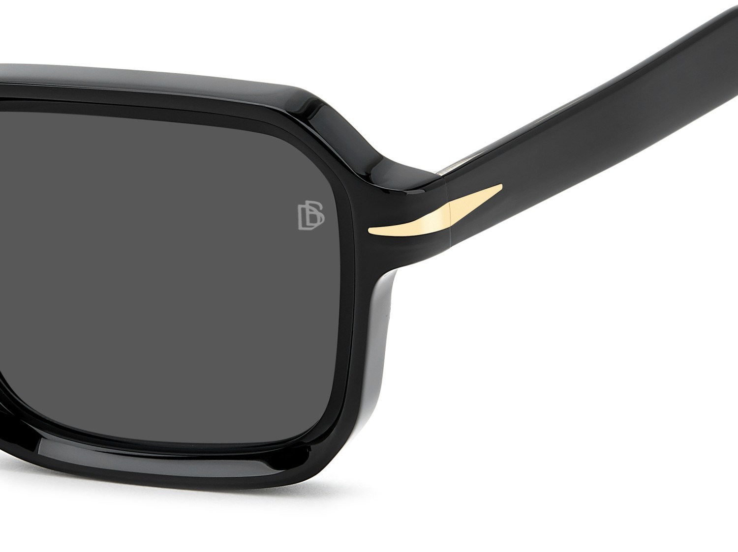 Sunglasses David Beckham Db 7147/S 208171 807 IR color black shape square lenses grey