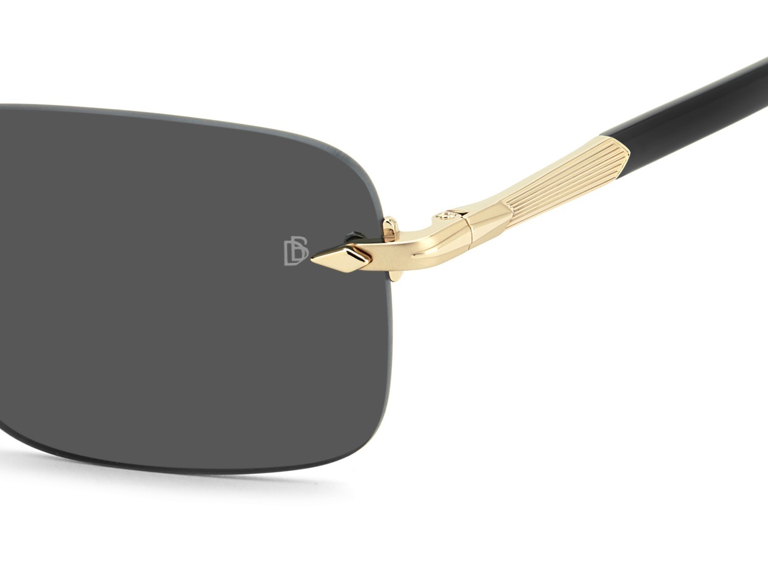 Sunglasses David Beckham Db 1195/S 208172 RHL IR color gold black 2 shape rectangle lenses grey