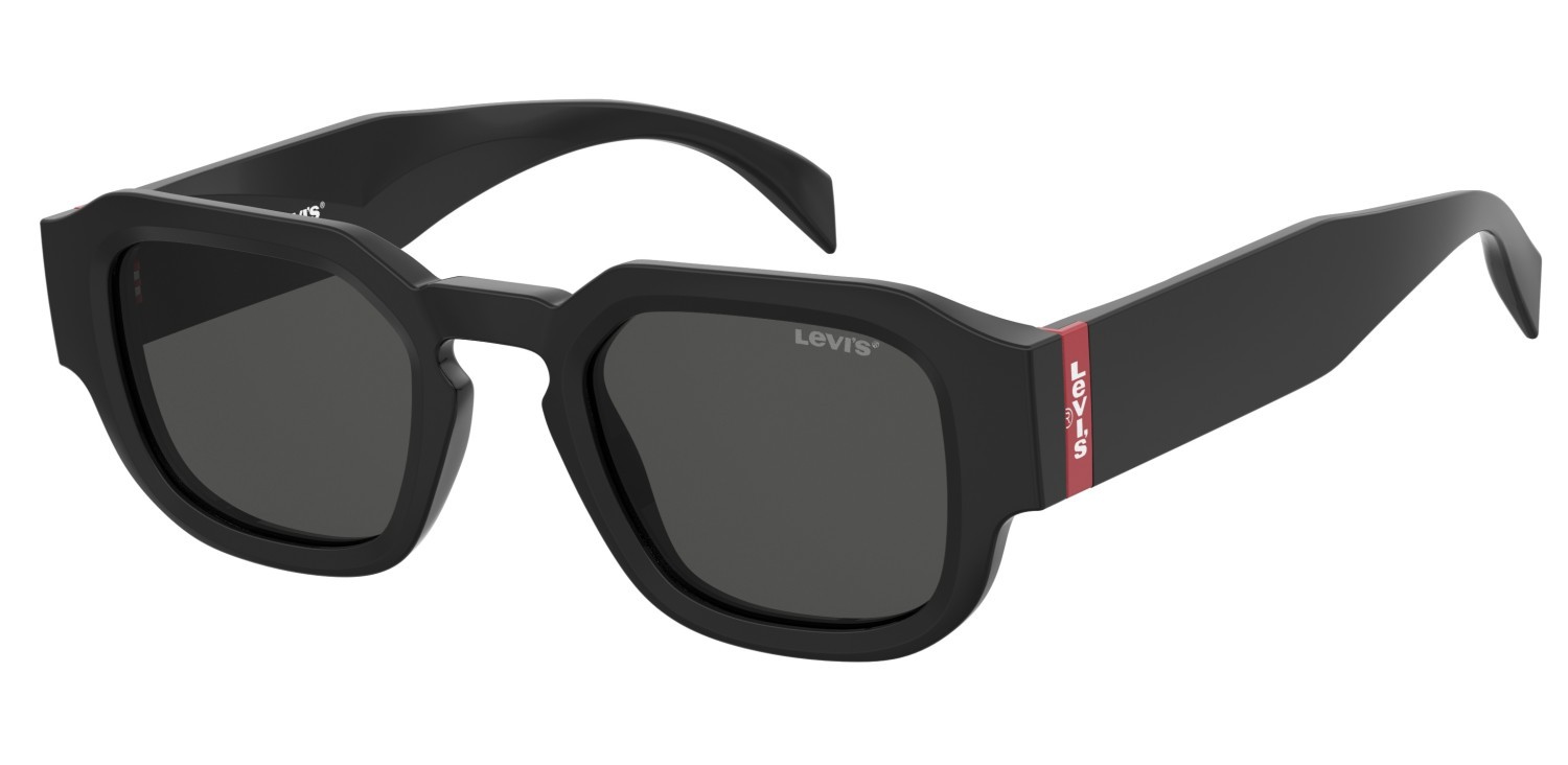 Sonnenbrillen Levi's Lv 1095/S 208182 807 IR farbe black form rechteckig gläser grey