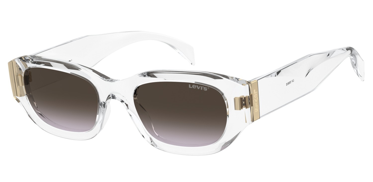 Sonnenbrillen Levi's Lv 1096/S 208183 900 QR farbe crystal form quadratisch gläser brown violet doubleshade
