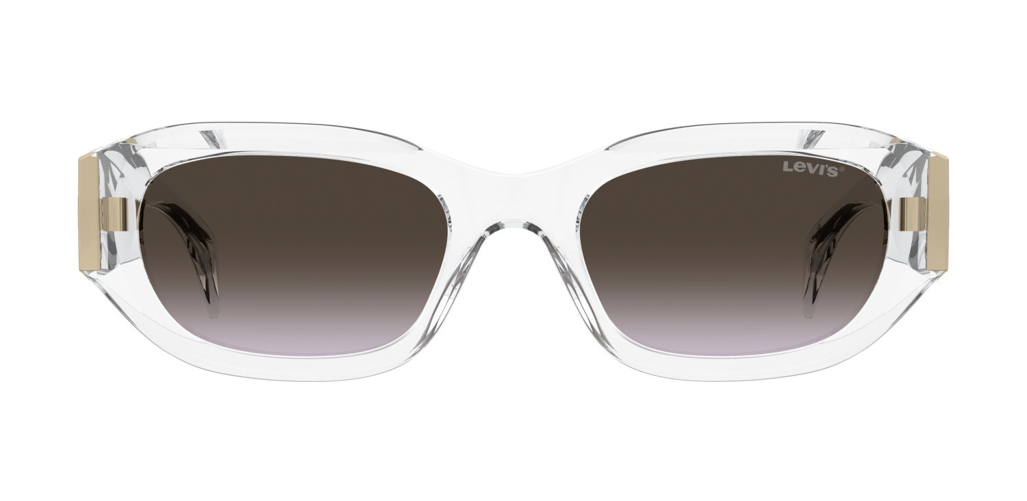 Sonnenbrillen Levi's Lv 1096/S 208183 900 QR farbe crystal form quadratisch gläser brown violet doubleshade