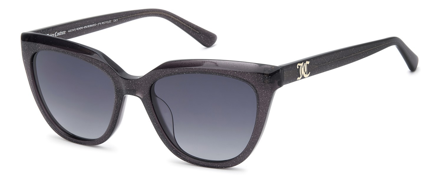 Sunglasses Juicy Couture Ju 644/G 208227 Y6U 9O color glitter grey shape rectangle lenses dark grey shaded