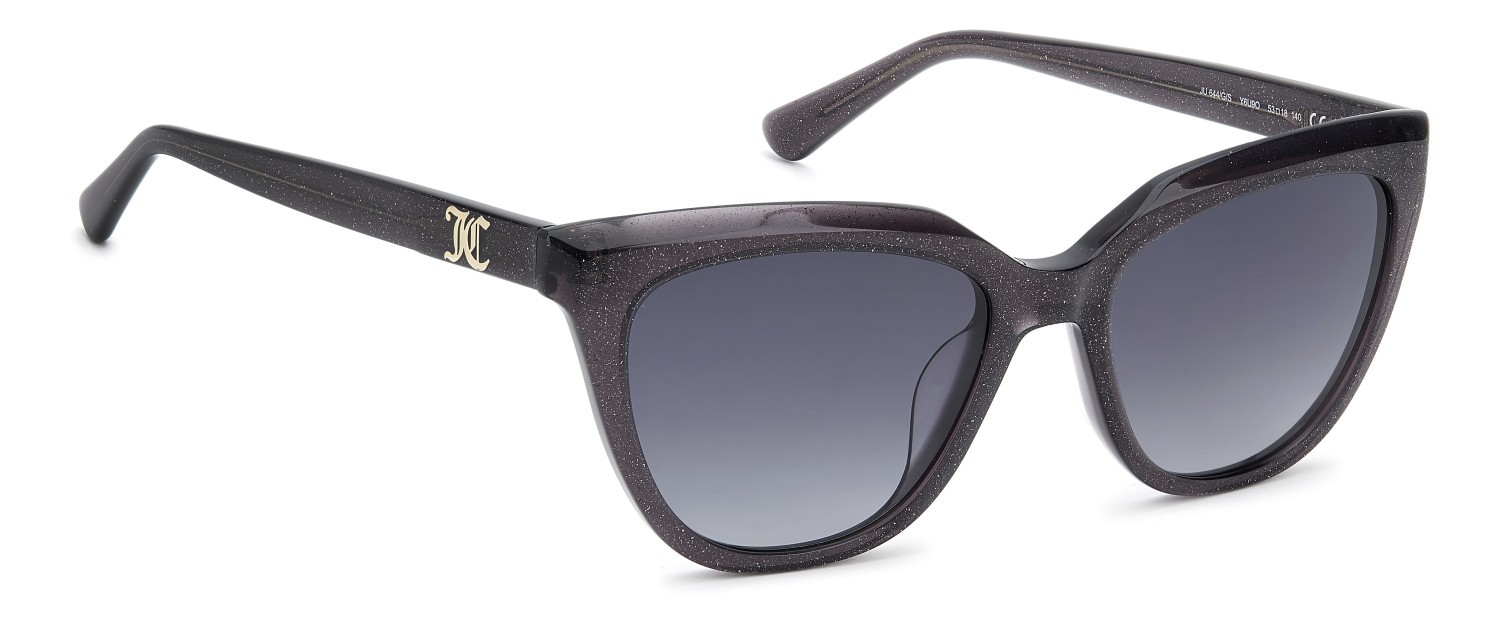 Sunglasses Juicy Couture Ju 644/G 208227 Y6U 9O color glitter grey shape rectangle lenses dark grey shaded
