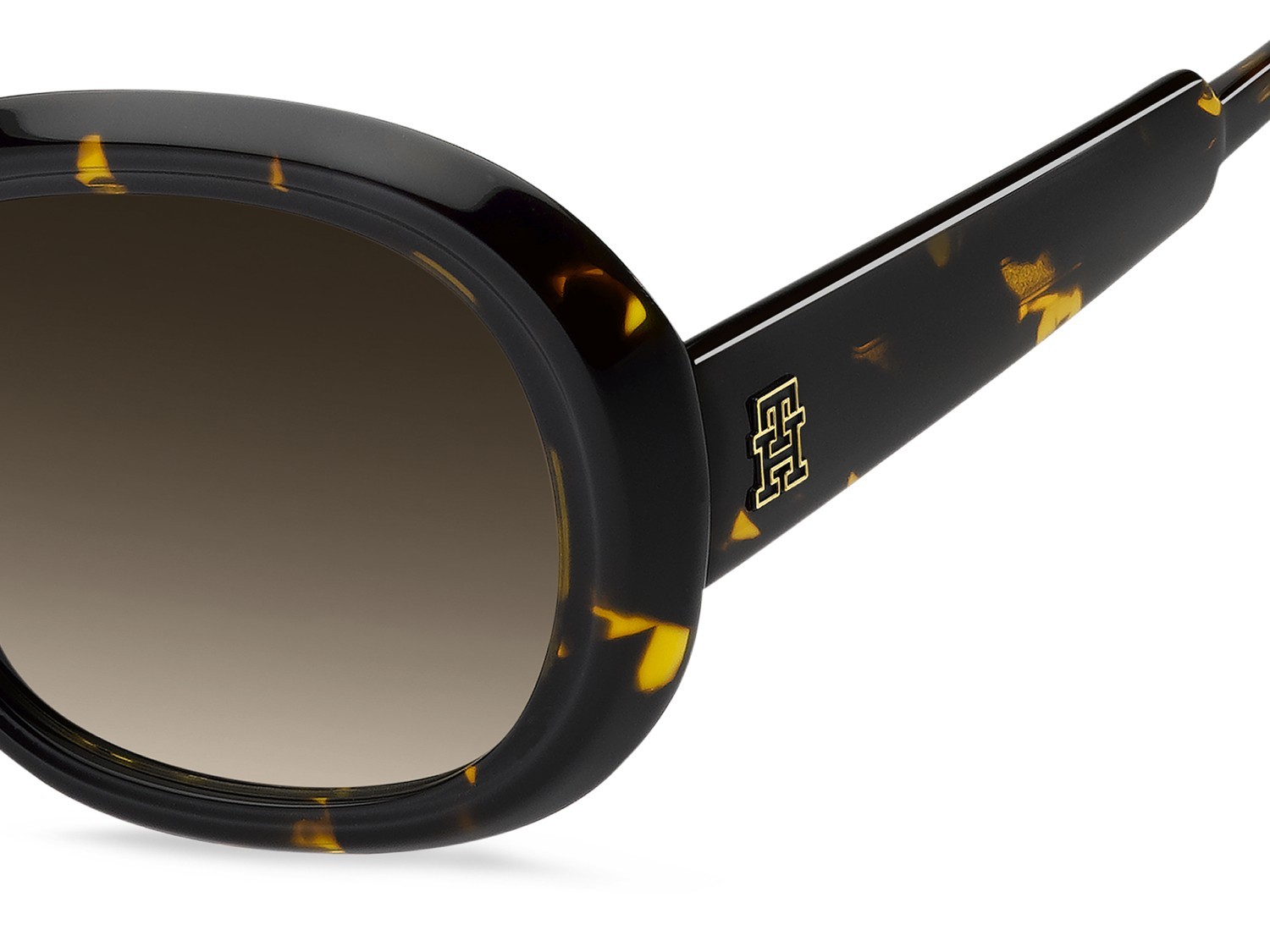 Occhiali da sole Tommy Hilfiger Th 2284/S 208231 086 HA colore havana forma rotondo lenti brown shaded