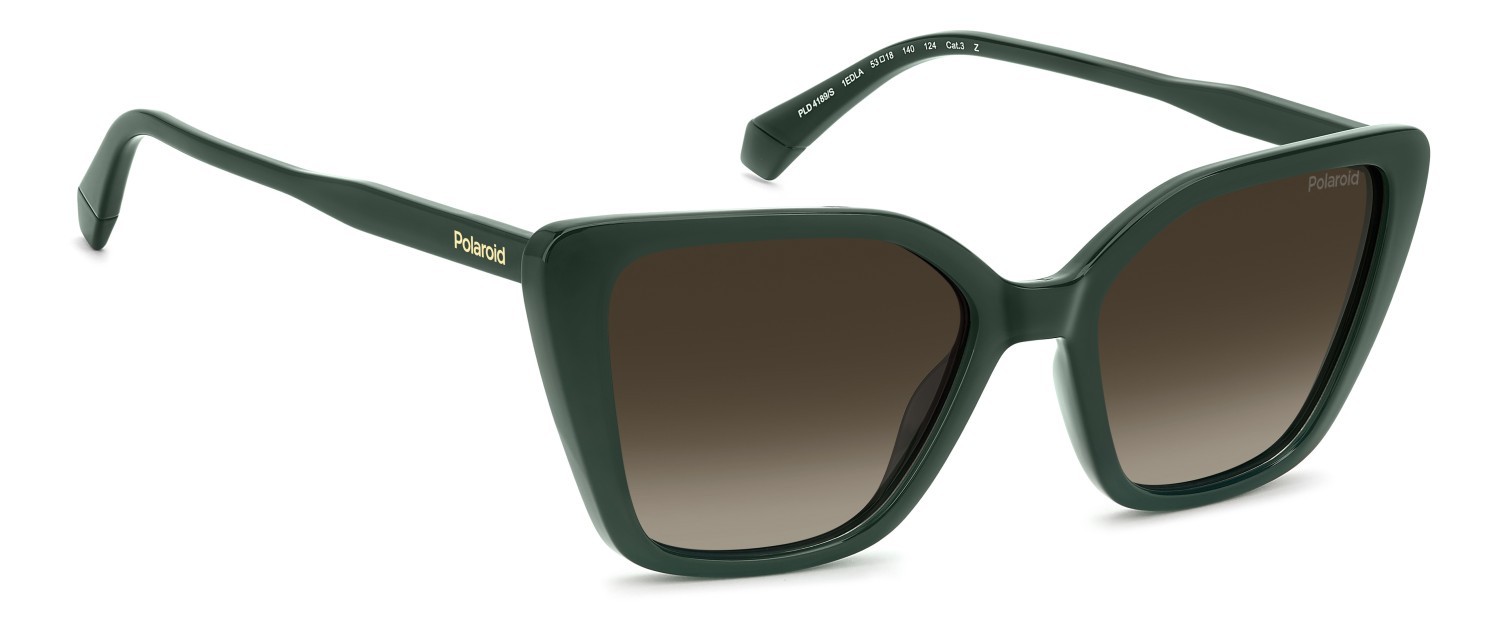 Sunglasses Polaroid Pld 4189/S 208267 1ED LA color green shape butterfly lenses brown shaded polarized