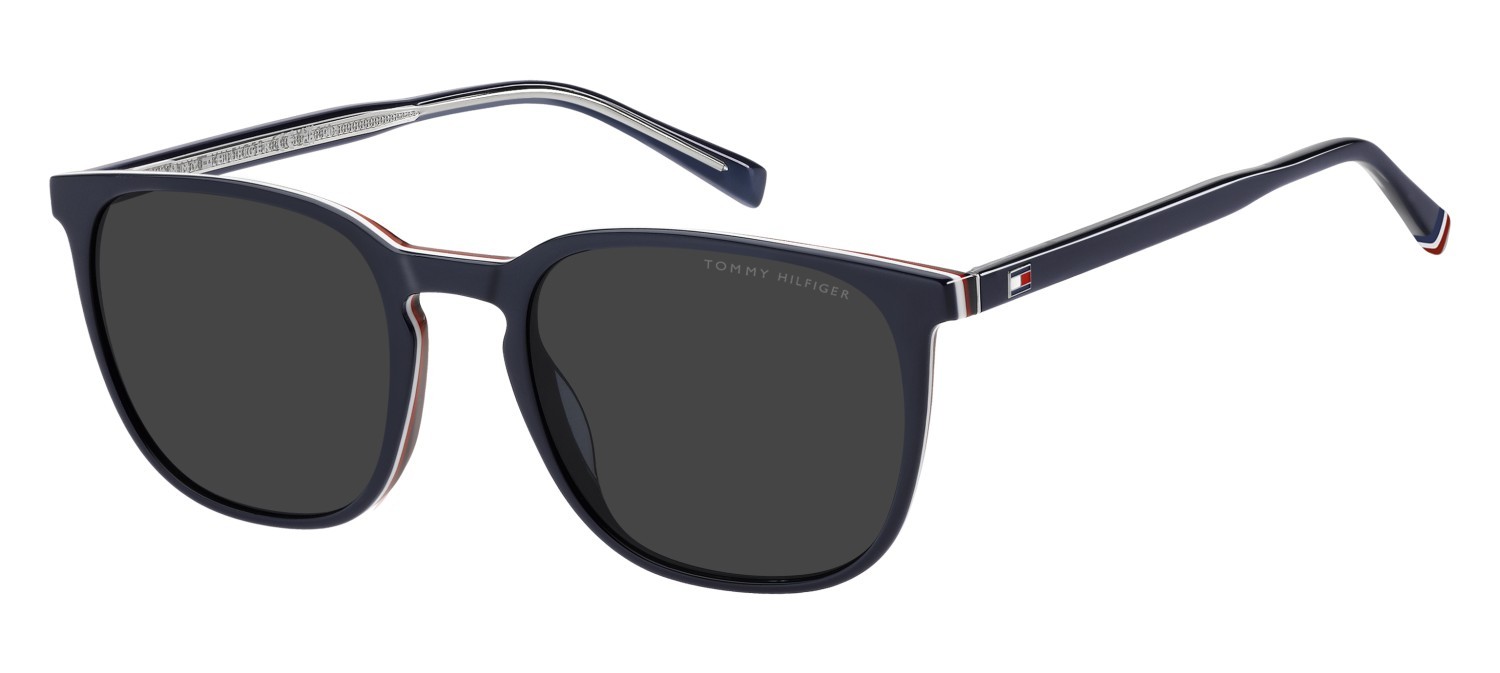 Occhiali da sole Tommy Hilfiger Th 2266/S 208269 PJP IR colore blue forma quadrato lenti grey