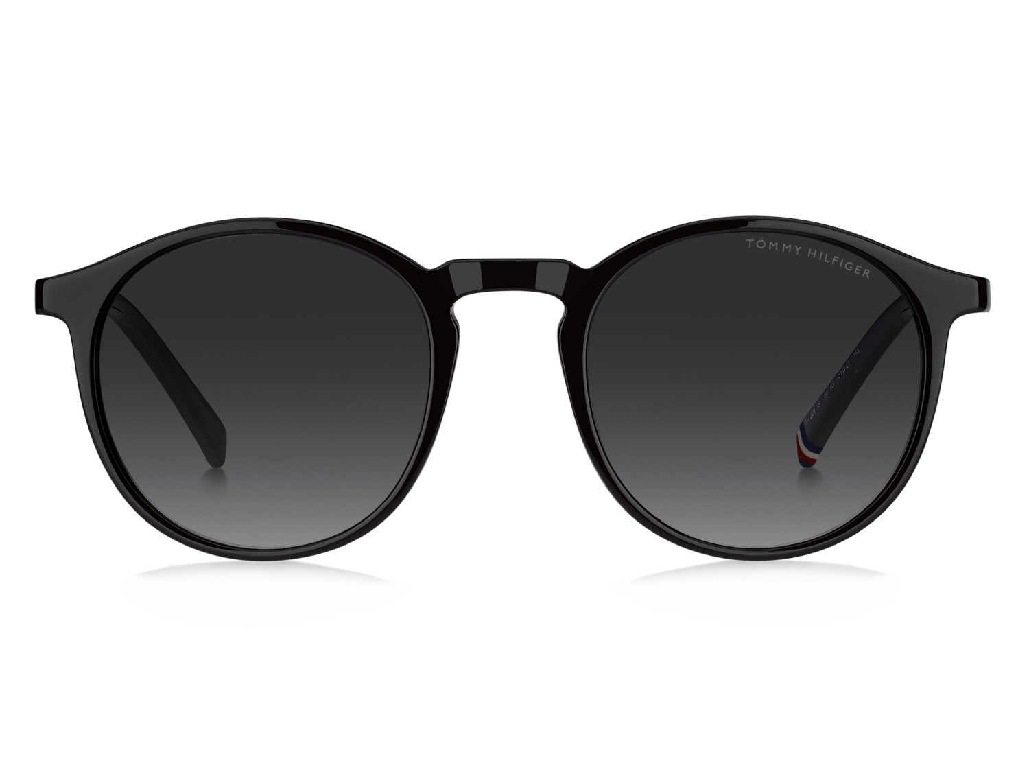 Occhiali da sole Tommy Hilfiger Th 2267/S 208270 807 9O colore black forma rotondo lenti dark grey shaded
