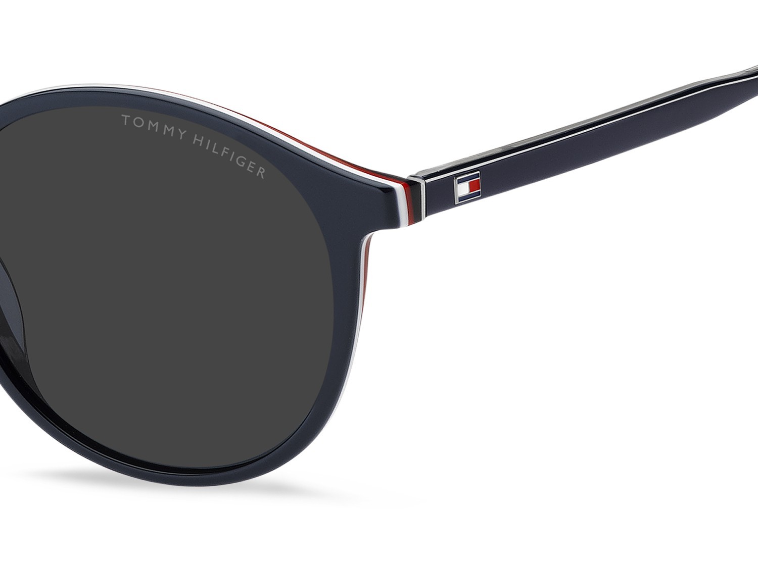 Occhiali da sole Tommy Hilfiger Th 2267/S 208270 PJP IR colore blue forma rotondo lenti grey