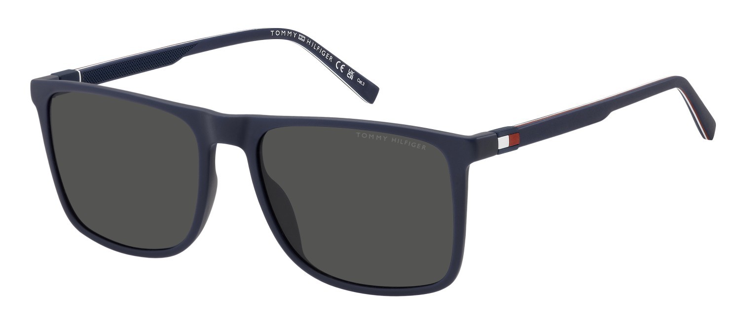Occhiali da sole Tommy Hilfiger Th 2277/S 208277 PJP IR colore blue forma quadrato lenti grey