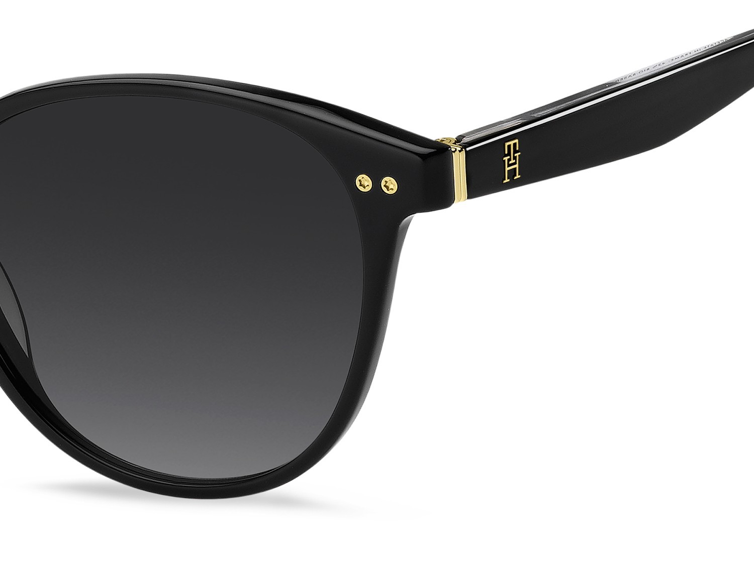 Sunglasses Tommy Hilfiger Th 2289/S 208278 807 9O color black shape pantos lenses dark grey shaded