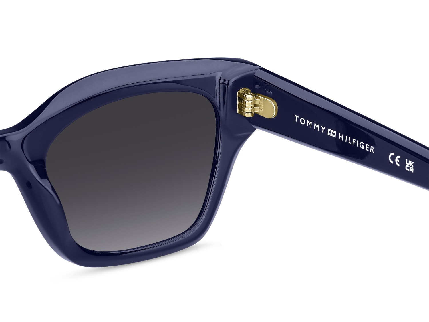 Occhiali da sole Tommy Hilfiger Th 2264/S 208280 PJP GB colore blue forma cat eye lenti grey azure