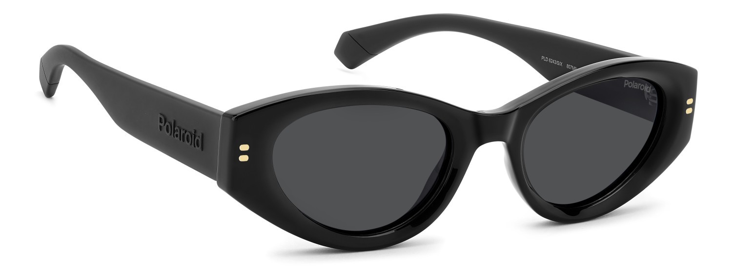 Occhiali da sole Polaroid Pld 6243/S 208281 807 M9 colore black forma cat eye lenti grey polarized
